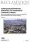 Cataloguing Commercial, Industrial, and Institutional Customer Classes