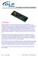 * Lead Free * DLP-2232ML-G LOW-PROFILE USB MODULE. 1.0 Introduction