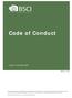 Code of Conduct. Version 3, November 2009 BSCI 2.3-11/09