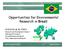 Opportunities for Environmental Research in Brazil