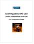 Learning about the Law