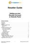 Reseller Guide. Setting up your Reseller Account in Website Panel