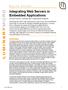 Integrating Web Servers in Embedded Applications
