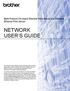NETWORK USER S GUIDE. Multi-Protocol On-board Ethernet Print Server and Wireless Ethernet Print Server