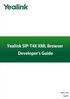 Table of Contents...i. About This Guide...1. XML and the Yealink IP Phones...3. Yealink IP Phone XML Objects...9