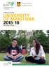 UNIVERSITY OF MANITOBA 2015/16