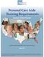 Personal Care Aide Training Requirements