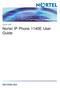 Nortel IP Phone 1140E User Guide