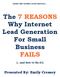 The 7 REASONS Why Internet Lead Generation For Small Business FAILS