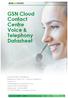 GSN Cloud Contact Centre Voice & Telephony Datasheet