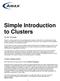 Simple Introduction to Clusters