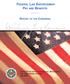 FEDERAL LAW ENFORCEMENT PAY AND BENEFITS REPORT TO THE CONGRESS. Working for America