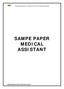 SAMPE PAPER MEDICAL ASSISTANT