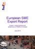 European SME Export Report. Export / import trends and behaviours of SMEs in Europe