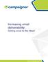 Increasing email deliverability: Getting email to the inbox!