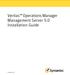 Veritas Operations Manager Management Server 5.0 Installation Guide