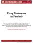 Drug Treatments in Psoriasis