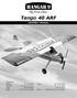 Tango 40 ARF Assembly manual