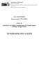 TENDER SPECIFICATIONS