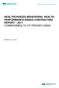 HEALTHCHOICES BEHAVIORAL HEALTH PERFORMANCE-BASED CONTRACTING REPORT 2011 COMMONWEALTH OF PENNSYLVANIA MARCH 20, 2012
