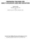 PREPARING TEACHERS FOR EARLY CHILDHOOD CARE AND EDUCATION