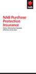 NAB Purchase Protection Insurance