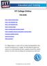 FIT College Online. User guide. Step 6: Navigation (step by step) guide to learning topics