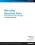 Securing Sensitive Data