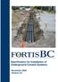 Specification for Installation of Underground Conduit Systems