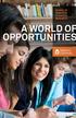 SCHOOL OF GRADUATE STUDIES & RESEARCH A WORLD OF OPPORTUNITIES