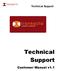 Technical Support. Technical Support. Customer Manual v1.1