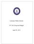 Lawrence Public Schools. FY 2013 Proposed Budget