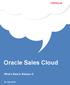 Oracle Sales Cloud. What's New in Release 8