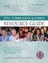 RESOURCE GUIDE 2014 COMPLIANCE & ETHICS. www.corporatecompliance.org INSIDE 2014 SCALENDAR LOOK FOR
