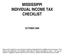 MISSISSIPPI INDIVIDUAL INCOME TAX CHECKLIST