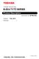 TOSHIBA Thermal Printer B-EX4 T1/T2 SERIES. Product Description. Document No. SPTM-0152. Original Feb, 2012 (Revised ) PRINTED IN JAPAN