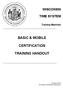 BASIC & MOBILE CERTIFICATION TRAINING HANDOUT