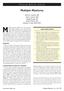 Clinical Review Article. Multiple Myeloma. Darren S. Fentress, MD Luisa A. Orrico, MD Megan Kruspe, BS Kristi S. Briscoe, BS Damian A.