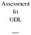Assessment In ODL. (Handouts)