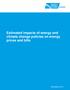 Estimated impacts of energy and climate change policies on energy prices and bills