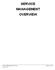 SERVICE MANAGEMENT OVERVIEW