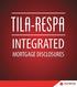 TILA-RESPA INTEGRATED MORTGAGE DISCLOSURES