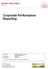 Corporate Performance Reporting