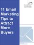 11 Email Marketing Tips to Attract More Buyers
