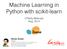 Machine Learning in Python with scikit-learn. O Reilly Webcast Aug. 2014