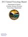 2013 Annual Toxicology Report
