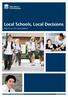 Local Schools, Local Decisions