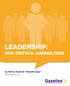 LEADERSHIP: FIVE CRITICAL CAPABILITIES
