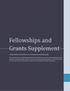 Fellowships and Grants Supplement