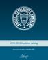 2010-2012 Academic catalog